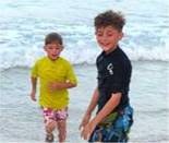 playing in the Caribbean on Isla Mujeres